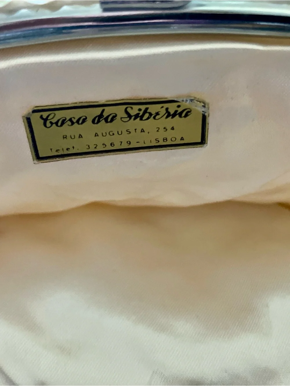 Vintage 1960’s Pearl Sequin Tiny Evening Clutch with Kiss Lock from Lisbon